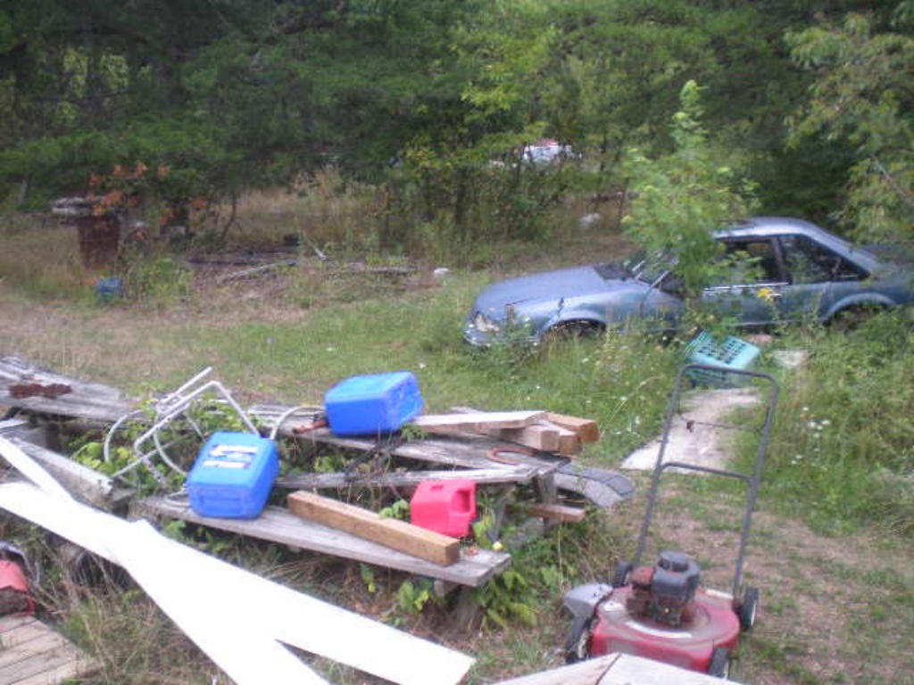 Debris and Junk Car